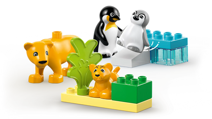 LEGO Duplo - Familii de animale sălbatice: Pinguini și lei