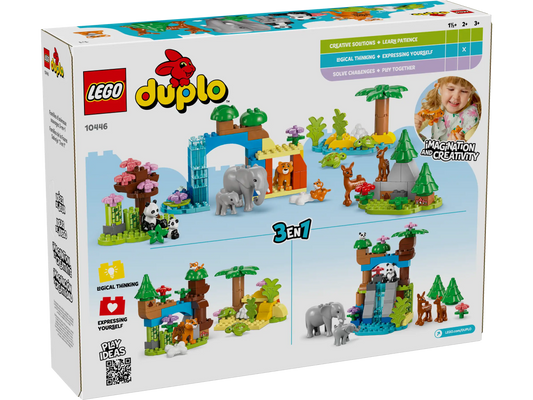 LEGO Duplo - Familii de animale sălbatice 3 în 1