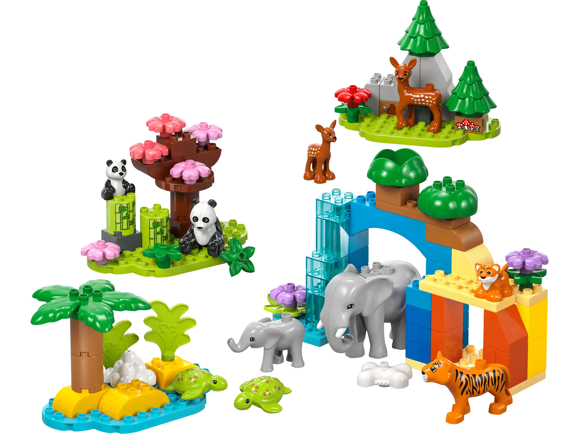 LEGO Duplo - Familii de animale sălbatice 3 în 1