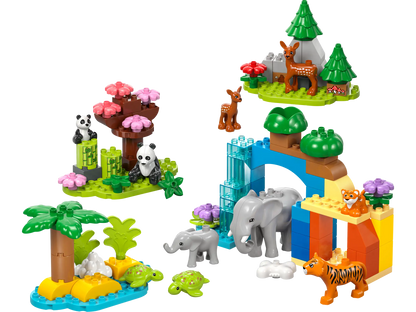 LEGO Duplo - Familii de animale sălbatice 3 în 1