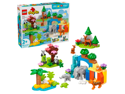 LEGO Duplo - Familii de animale sălbatice 3 în 1