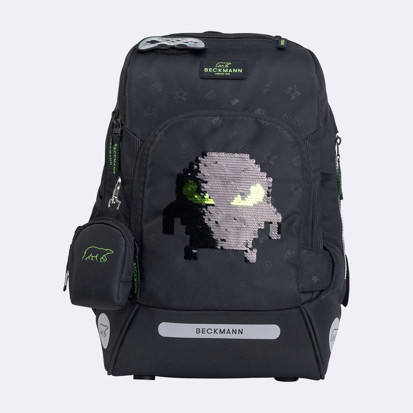 Ghiozdan, rucsac ergonomic cu pernǎ de aer Beckmann, Active Air FLX, Pixel