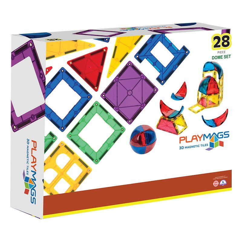 Set Playmags Dome - 28 piese magnetice de construcție