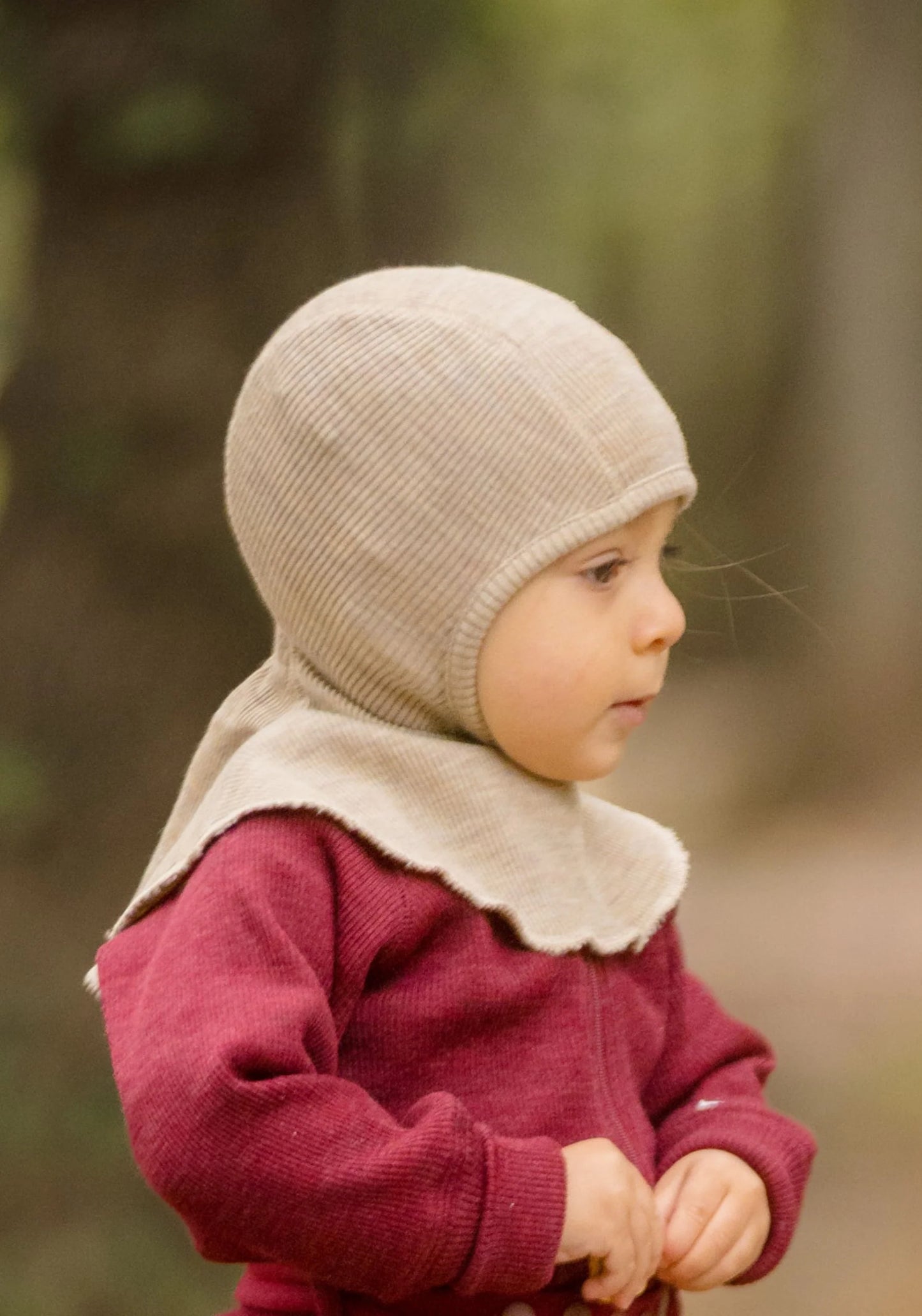 Cagulă Many Months din lână merinos - Drifwood Taupe