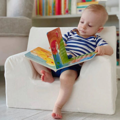 Fotoliu pentru copii Mentă, din catifea - Twindeco