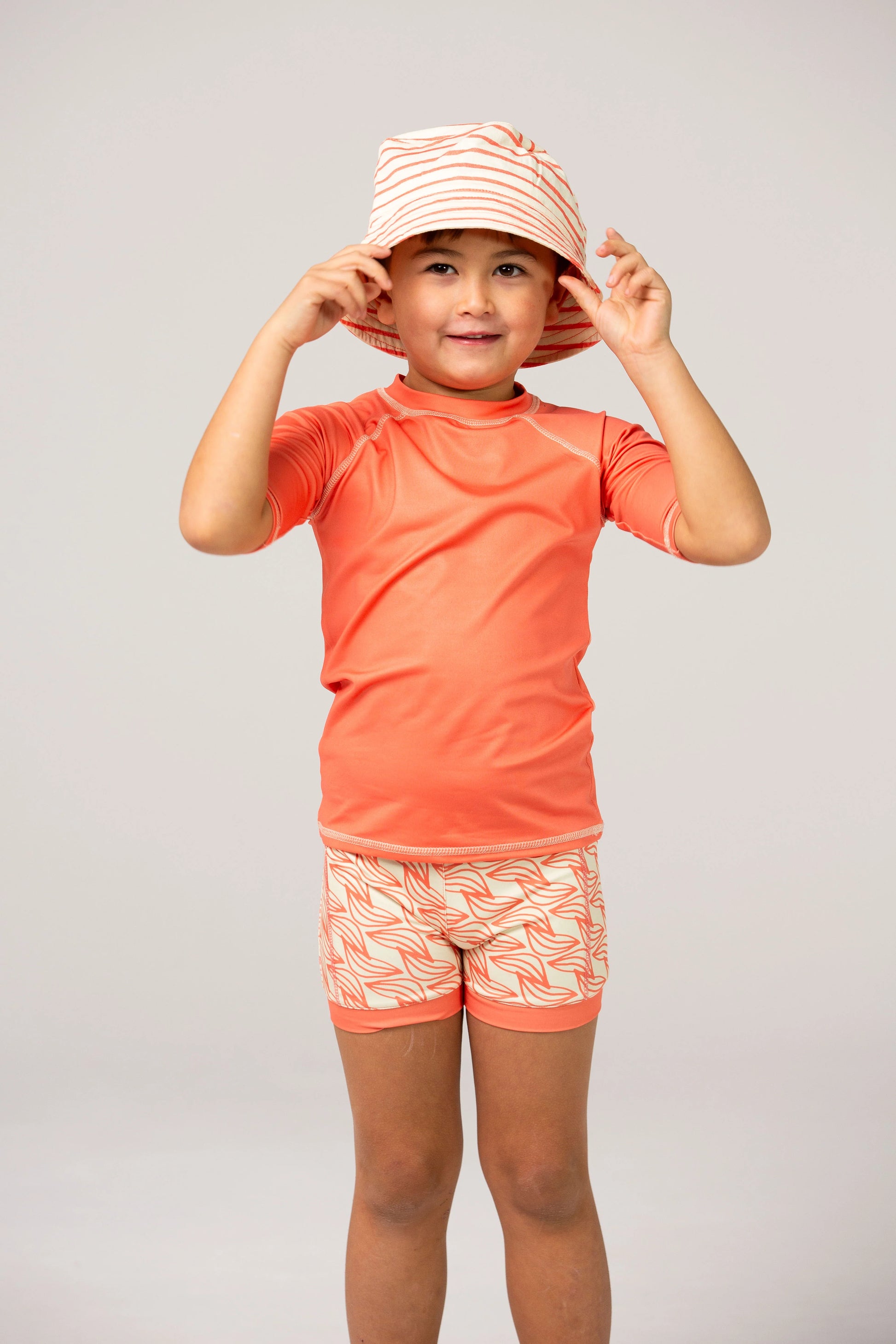 DucKsday - Tricou pentru înot cu protecție solară UPF 50+ - Coral