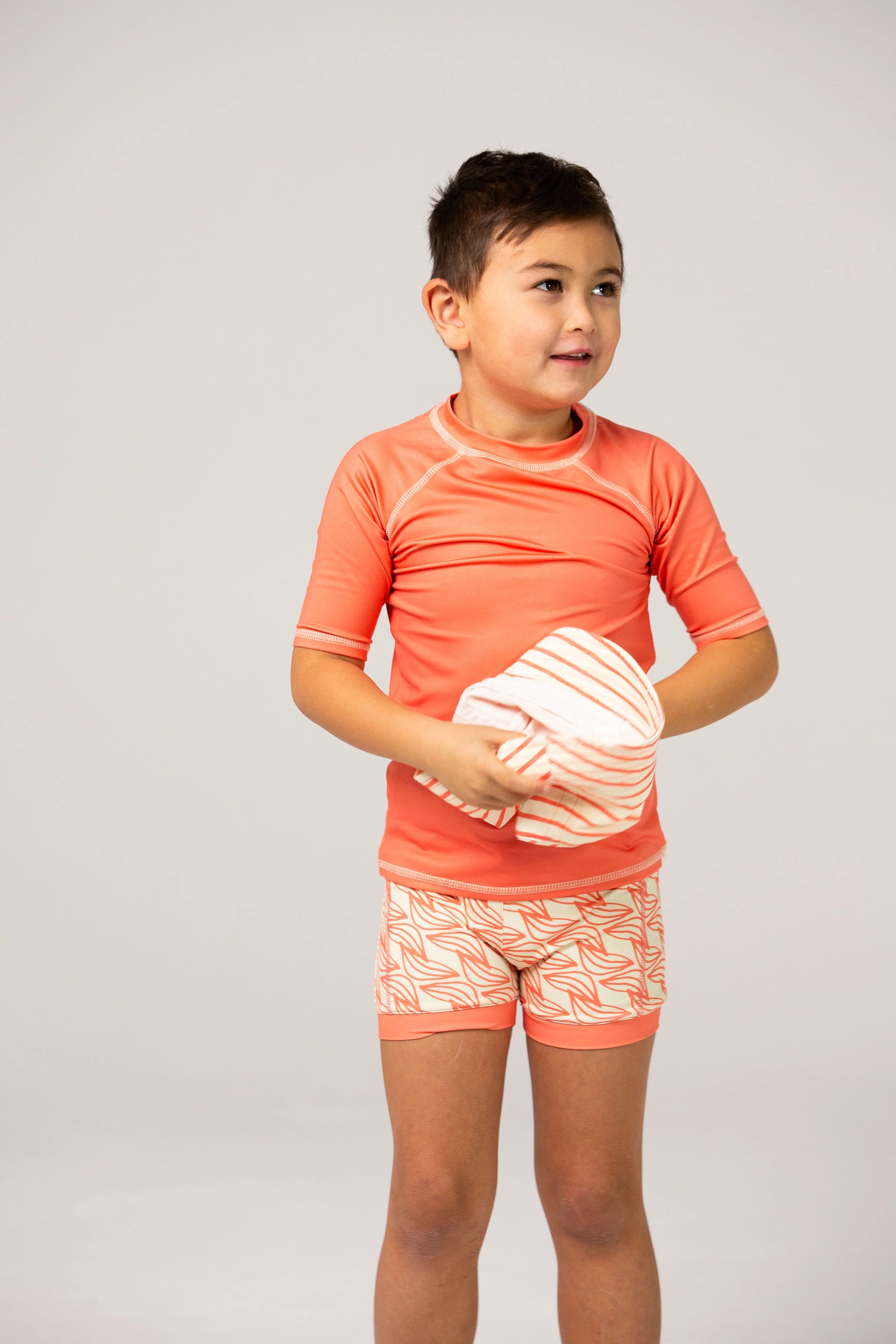 DucKsday - Tricou pentru înot cu protecție solară UPF 50+ - Coral