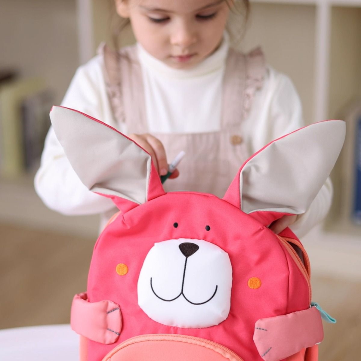 Rucsac pentru copii, Iepuraș cu labe și urechi 3D, Sigikid