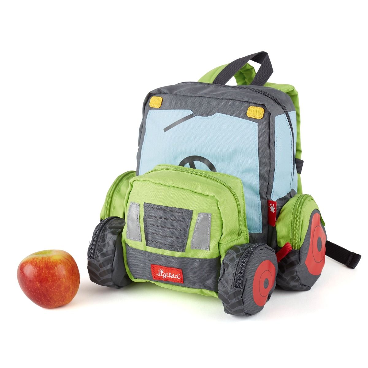Rucsac pentru copii, Tractor cu roți dințate 3D, Sigikid