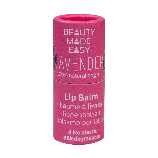 Balsam de buze zero plastic, Lavandă, Beauty Made Easy, 6 g