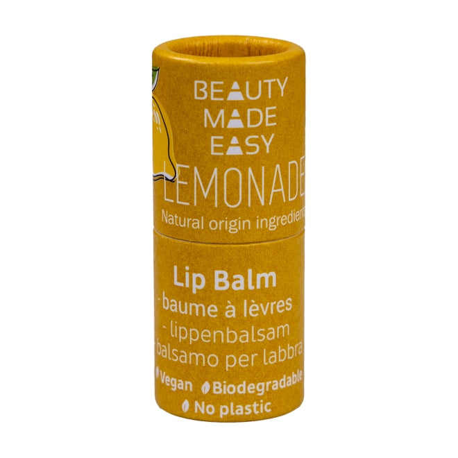 Balsam natural de buze zero plastic, Lemonade, Beauty Made Easy, 5,5 g