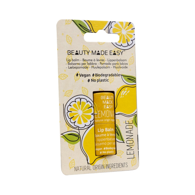 Balsam natural de buze zero plastic, Lemonade, Beauty Made Easy, 5,5 g