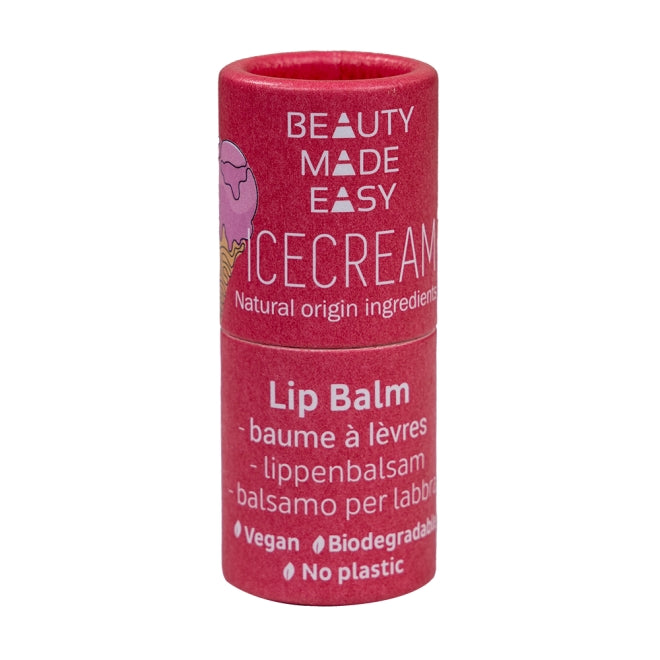 Balsam natural de buze zero plastic, Ice Cream, Beauty Made Easy, 5,5 g