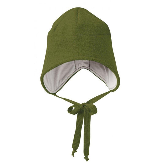 Căciulă Disana din lână organică boiled wool - Olive