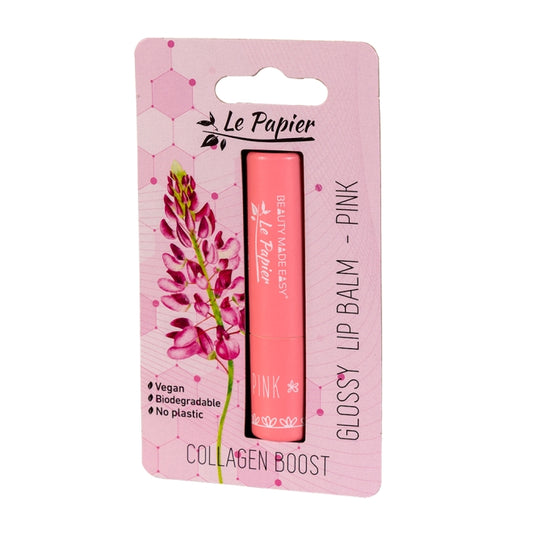 Balsam de buze lucios cu colagen -Pink, Beauty Made Easy