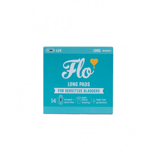 Flo – Absorbante normale cu aripioare, cu cărbune activ, pentru incontinență urinară ușoară (3 picături / 150 ml), 16 buc