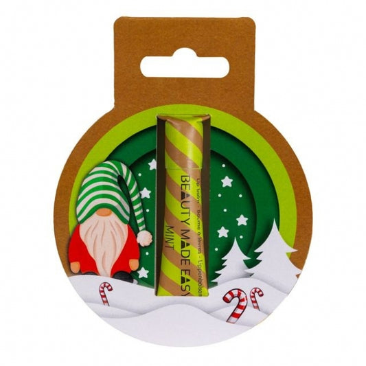 Balsam de buze vegan, zero plastic, Mint, Ediție Limitată de Crăciun, Beauty Made Easy, 6g