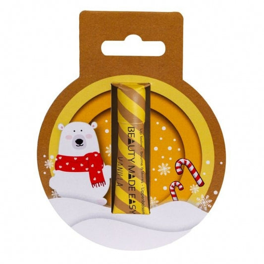 Balsam de buze vegan, zero plastic, Vanilla, Ediție Limitată de Crăciun, Beauty Made Easy, 6g