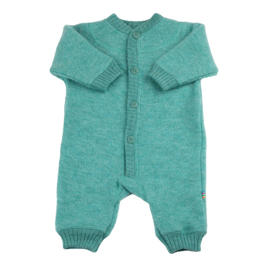 Joha - Overall din lână merinos fleece Mint Green