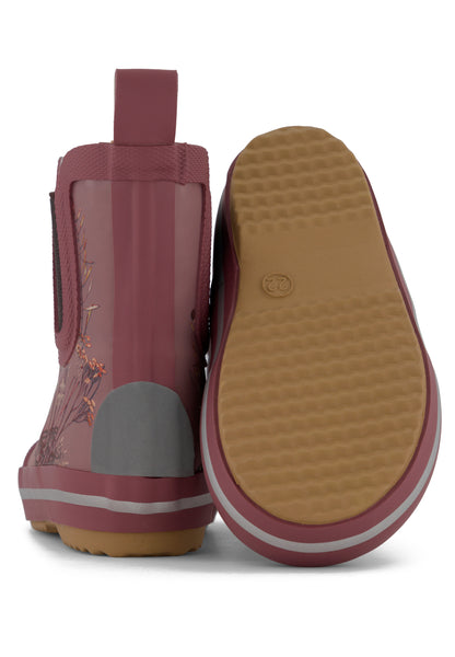 Cizme scurte căptușite cu lână Mikk-Line - Winter Wellies - Rose Brown