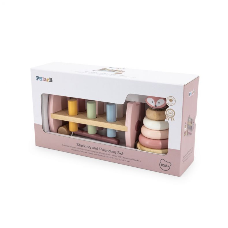 Set stivuitor și mini banc de lucru cu ciocan, Vulpe, PolarB Viga