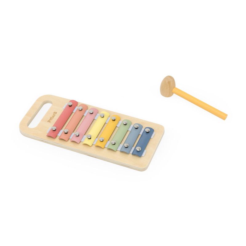 Banc de lovit cu Xilofon Montessori 3 in 1, Polar B