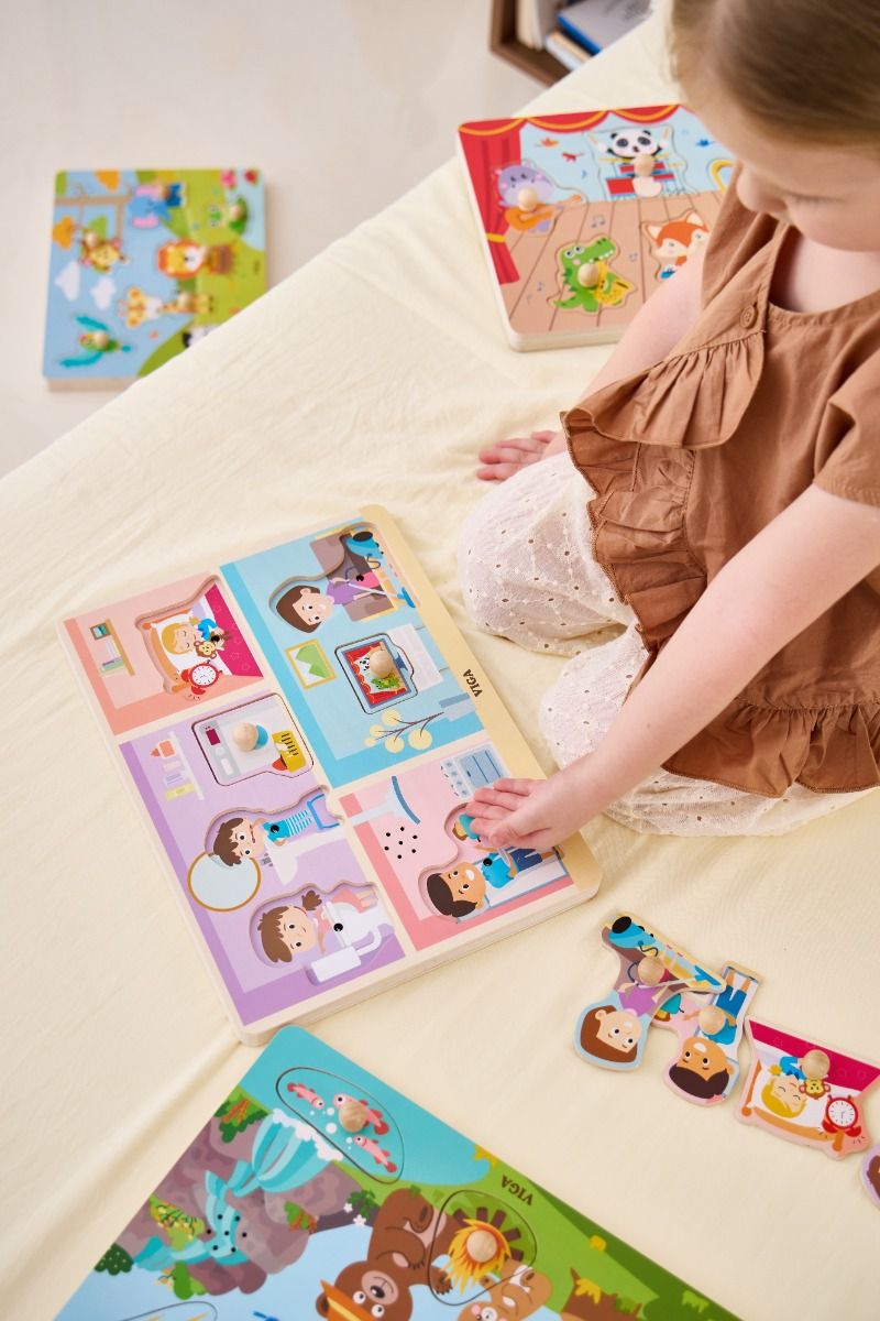 Puzzle cu Sunete – Sunete din Casă, Viga