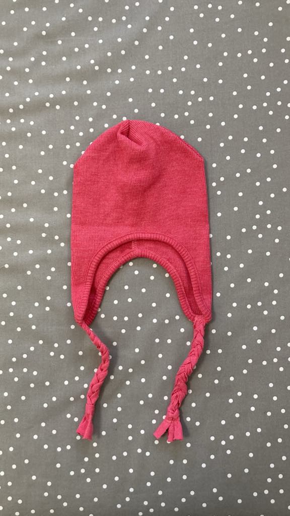 Căciuliță Earflap Original ManyMonths lână merinos - Pop Pink