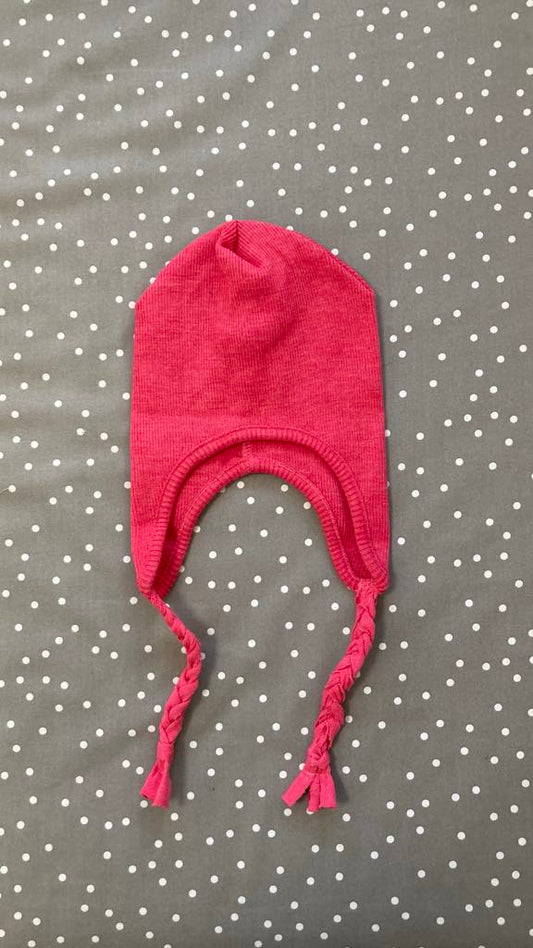 Căciuliță Earflap Original ManyMonths lână merinos - Pop Pink