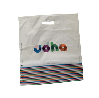 Pungă mică din plastic reciclat cu logo, Joha