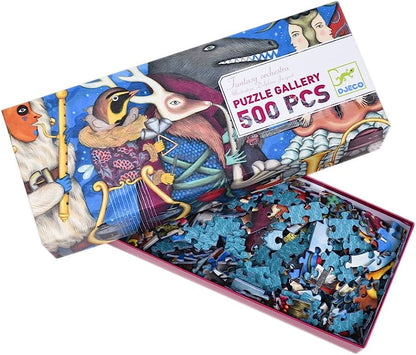 Puzzle galerie 500 piese Orchestra fantastică, Djeco