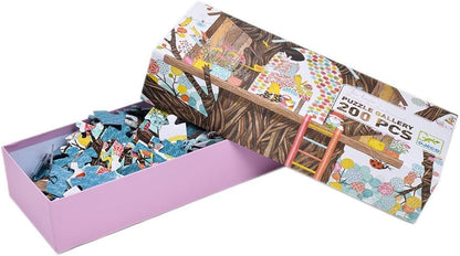 Puzzle galerie 200 piese Căsuța din copac, Djeco