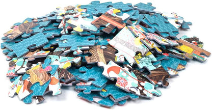 Puzzle galerie 200 piese Căsuța din copac, Djeco