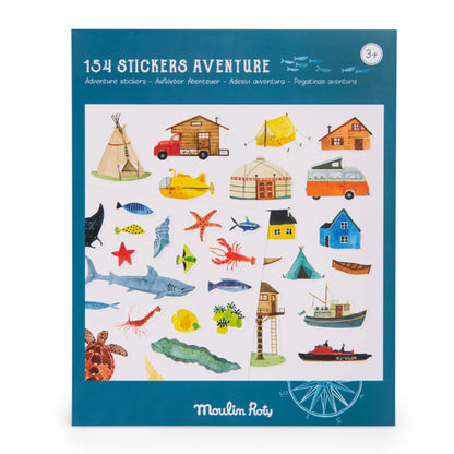 Abțibilduri repoziționabile Explorator Moulin Roty – joacă creativă copii