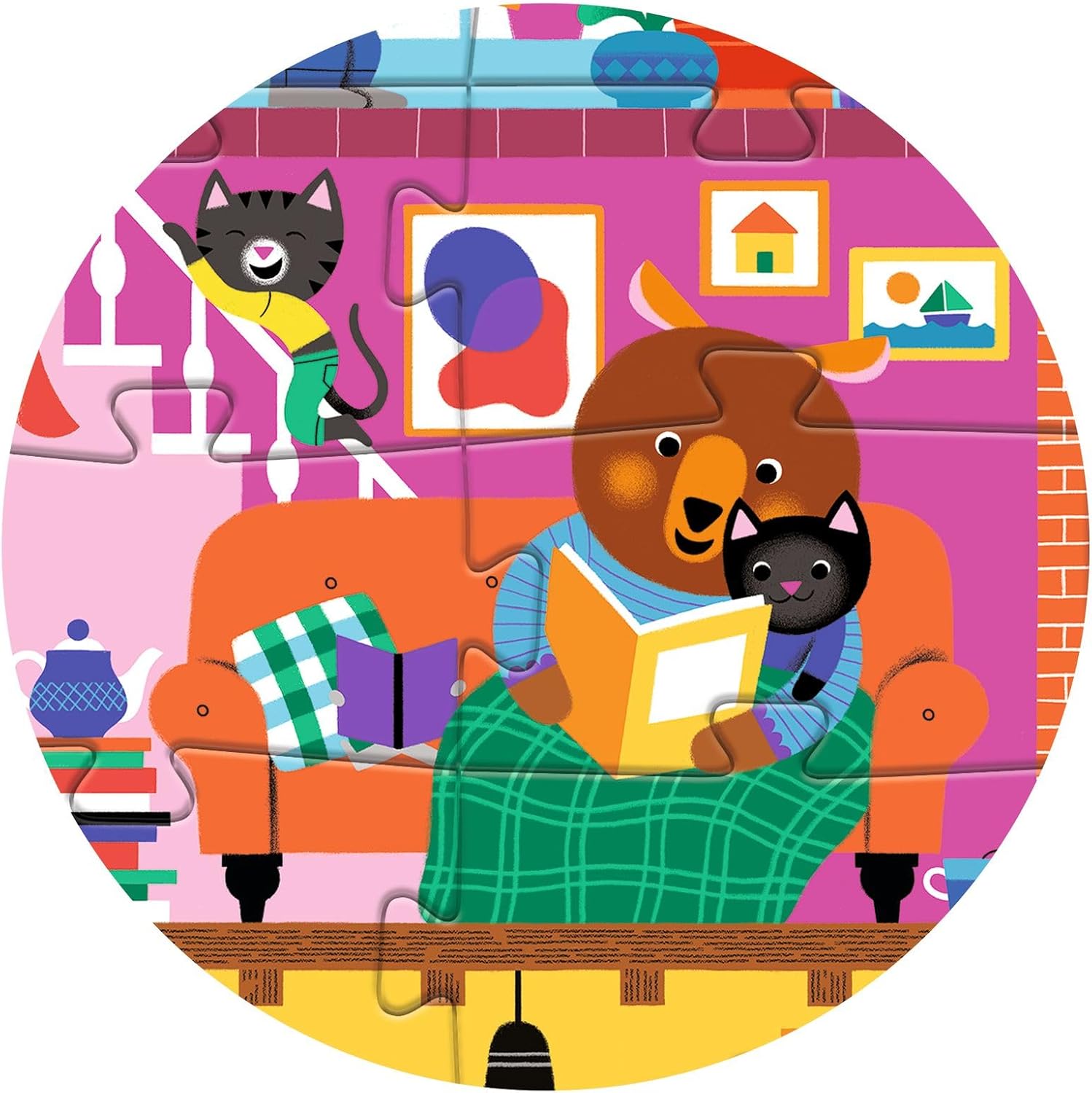 Puzzle gigant Casa micilor prieteni, Djeco