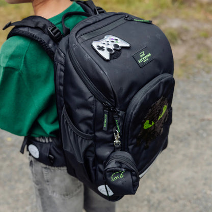Ghiozdan, rucsac ergonomic cu pernǎ de aer Beckmann, Active Air FLX, Pixel