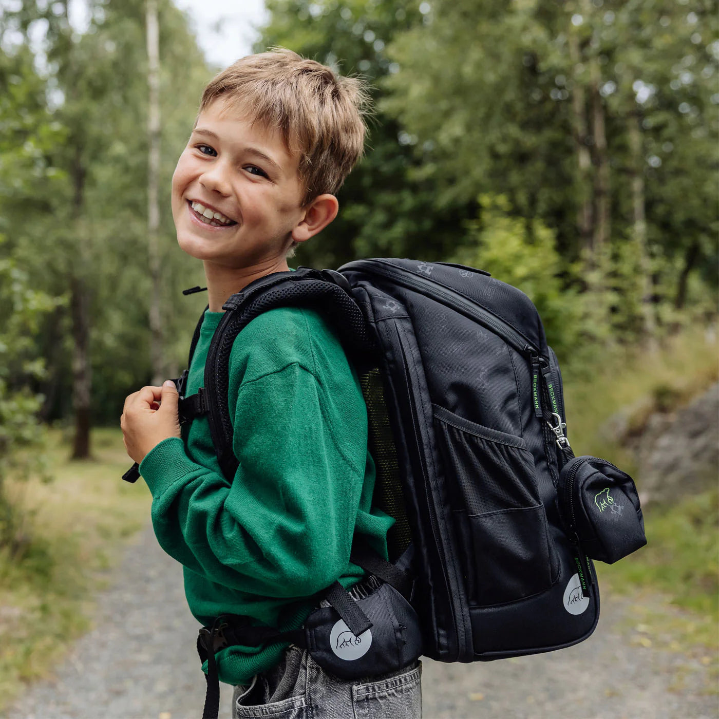 Ghiozdan, rucsac ergonomic cu pernǎ de aer Beckmann, Active Air FLX, Pixel