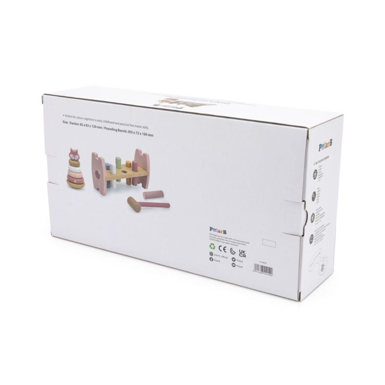 Set stivuitor și mini banc de lucru cu ciocan, Vulpe, PolarB Viga