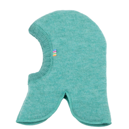 Cagulă dublată Joha din lână merinos fleece - Mint Green