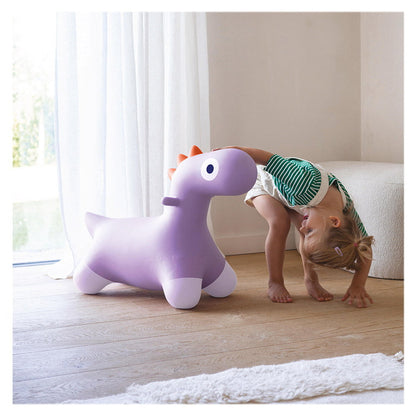 Hoppi Dino, dinozaur gonflabil săltăreț, mov, Quut Toys