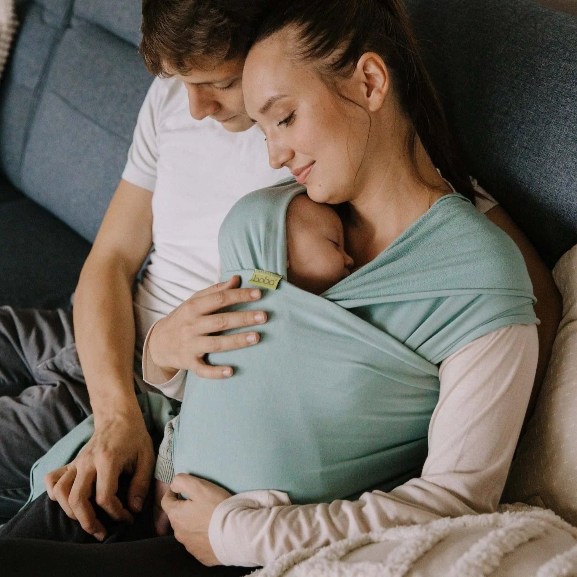 Wrap elastic din bambus Boba Sea Mist