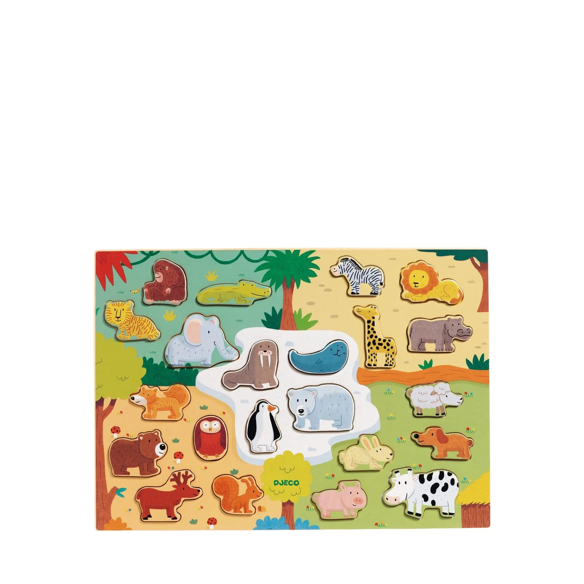 Puzzle lemn Animo, Djeco