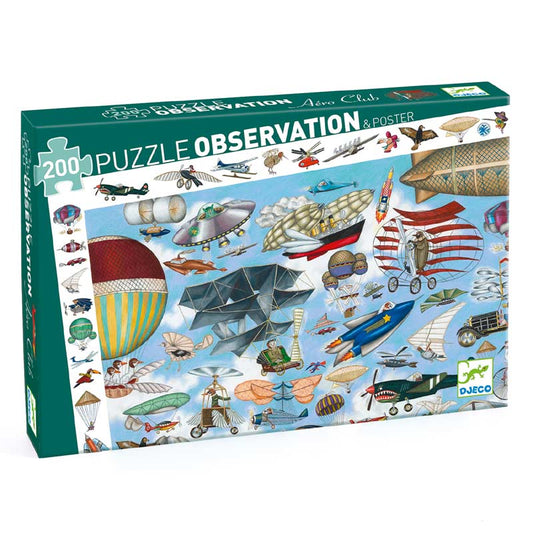 Puzzle de observație Djeco Aero Club