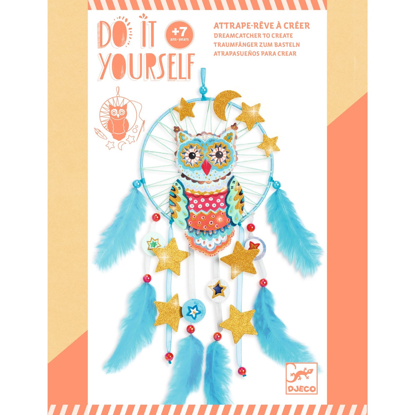 Joc creativ DIY Dreamcatcher bufnița, Djeco