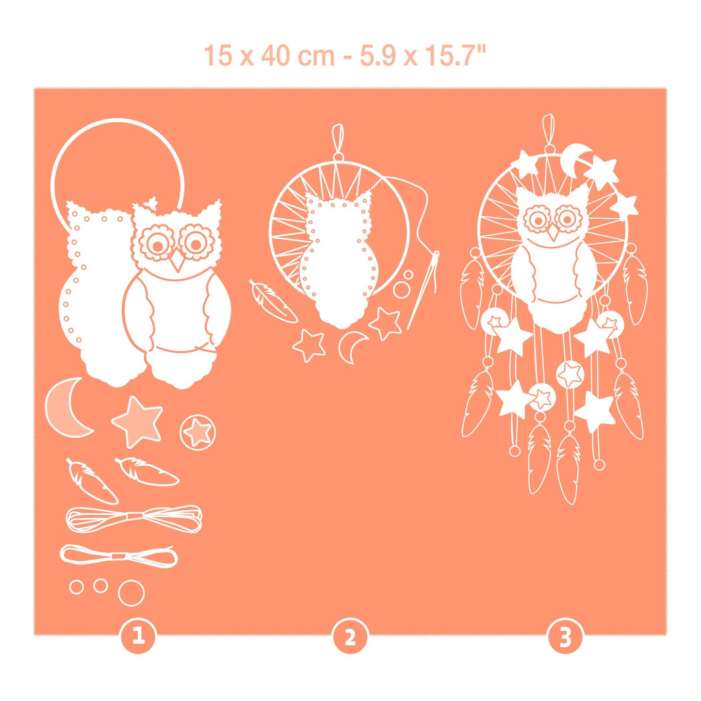 Joc creativ DIY Dreamcatcher bufnița, Djeco