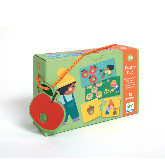 Puzzle duo tactil Primele numere, Djeco