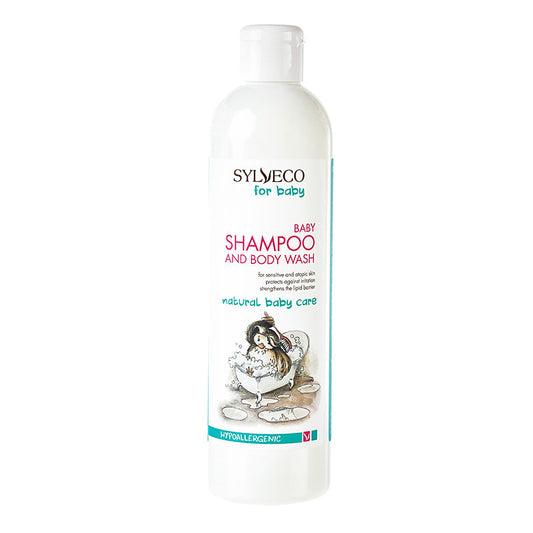 Șampon și gel de baie hipoalergenic pentru bebeluși, Sylveco, 300 ml