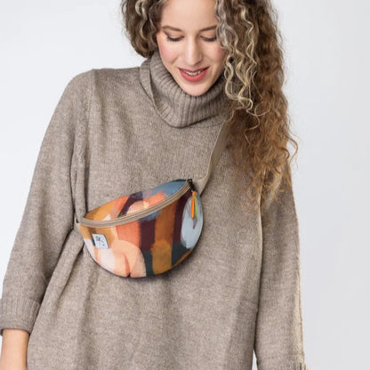 Borsetă semicerc Pulover pufos - Delikates Accessories