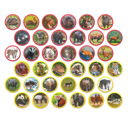Set magnetic Montessori Animale din Eurasia – 36 magneți educativi - Dodo Toys