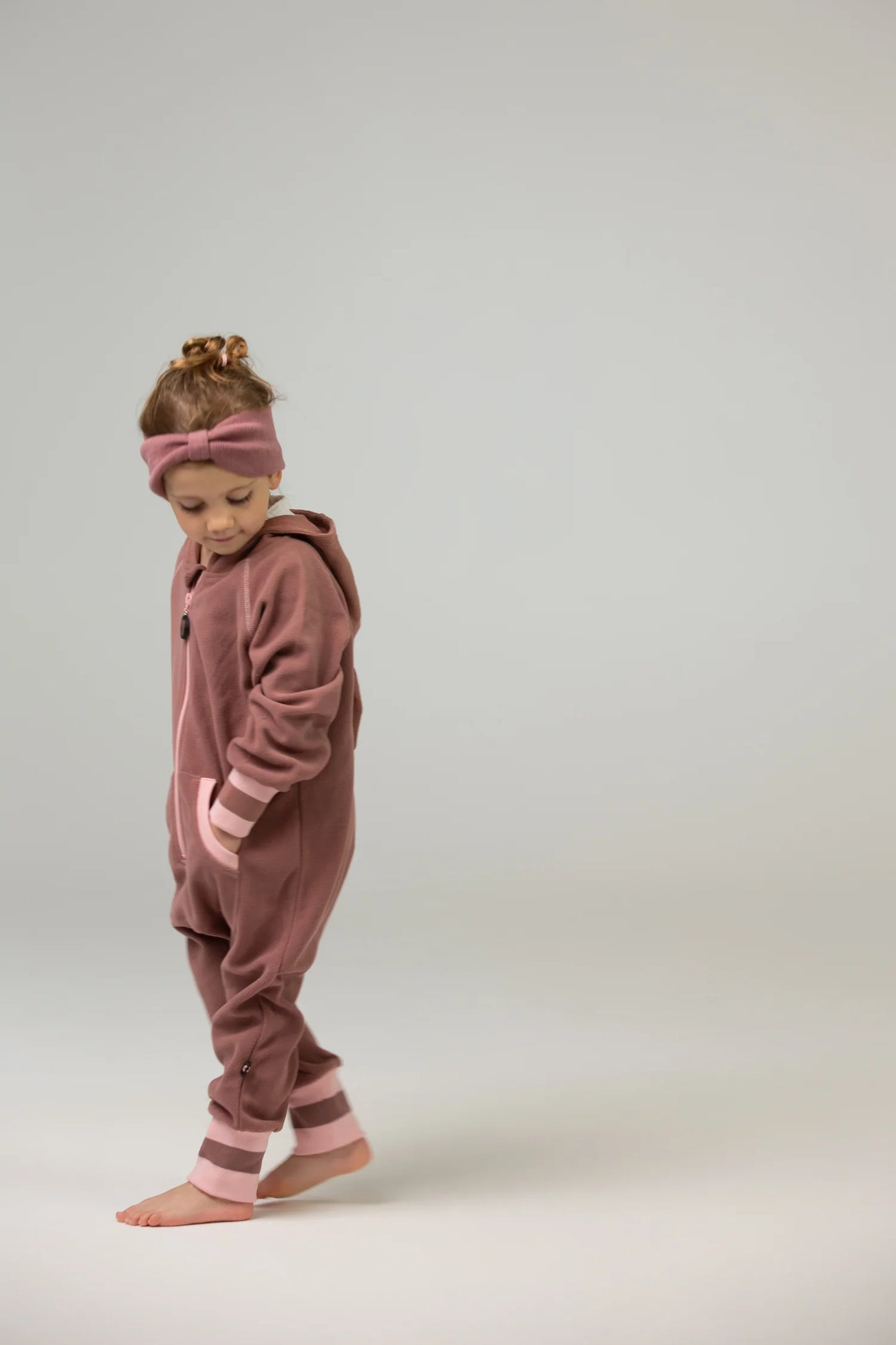 Overall din fleece - Dark Rose - DucKsday